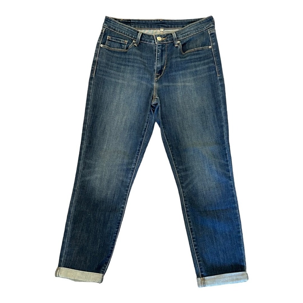 Levi Strauss & Co Womens Mid Rise Ankle Skinny Stretch Blue Jeans Size 29